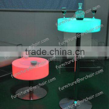 Shanghai event rental commercial acrylic LED illuminated bar cocktail table coffee table