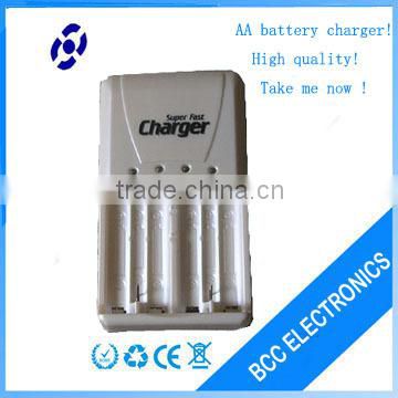 Portable aa battery charger