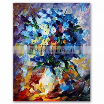 Hot Selling Beautiful Flower Canvas Oil Painting with Heavy Texture