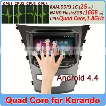 Ownice C200 2G RAM 16GB Flash Quad Core Android 4.4 car radio 3g dvd gps for ssangyong korando 2014 Support OBD TPMS