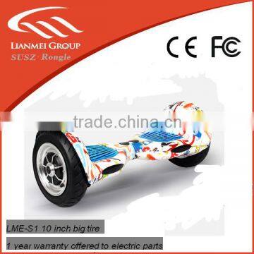 high quality electric skate board with 10 inch big tyre with bluetooth and remote control