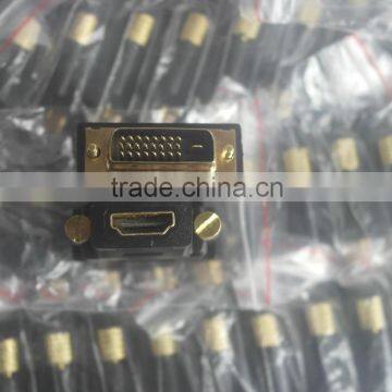 24k gold plated HDMIA female to DVI Male adapter