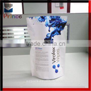 customized printed zip top lock gravure printing aseptic aluminum foil bag for food packing