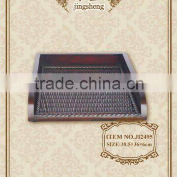 2012 new item# wood and rattan document holder