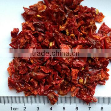 air dried sweet (red) green with ou certificate red bell pepper granules 9*9mm China(mainland)