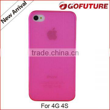 For iPhone 4s with injection molding artwork ,cell phone protection case