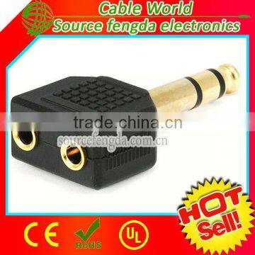 6.35mm to 3.5mm adapter 6.35 stereo plug to 3.5mm stereo jack