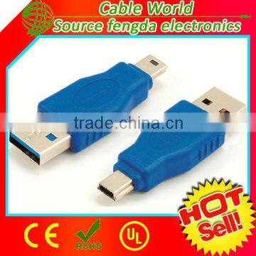 USB 3.0 type A to Mini 5pin adapter male to male adapter/converter