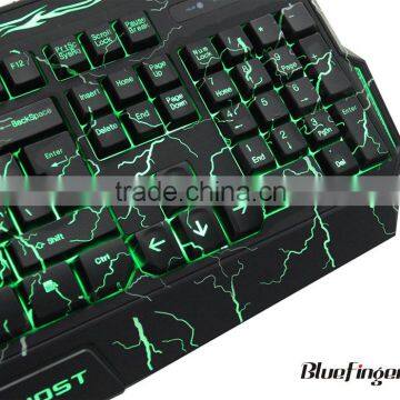 Custom Professional USB Computer Game Keyboard With Green Backlit photo-5