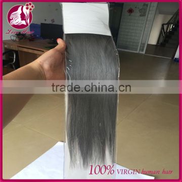 1B/silver straight ombre color hair peruvian human hair weaves pictures 7 days no reason to return