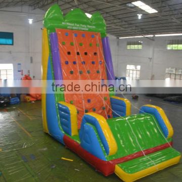 Sunjoy Factory Price pvc Inflatable Game/ Inflatable Rock Climbing Wall For Kids and Adult