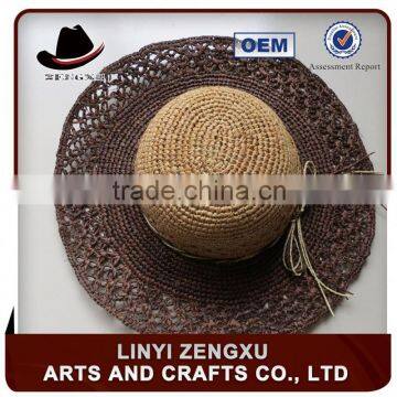 design new stylehot sale paper crochet cloche straw hat