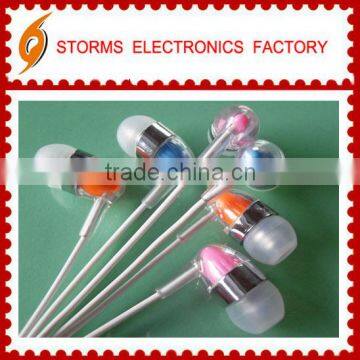 Hi-Fi super bass stylish transparent earphones &earbud for promotion