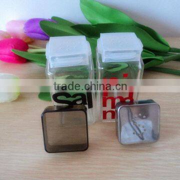 square glass cruet,glass salt and pepper powder shaker