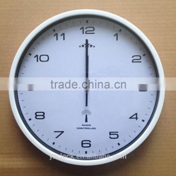 hot selling 12 inch plastic DCF Radio controlled wall clock 2016