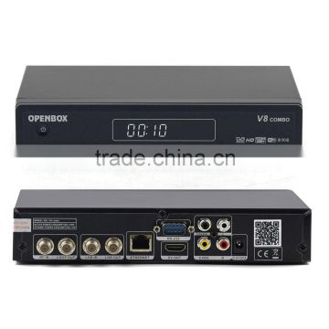 4K DVB-S2+T2&T V8 Combo Free to Air Satellite Receiver Support USB Wifi IPTV CAS PVR Twin Protocol Cccam Newcam MScam Youtube