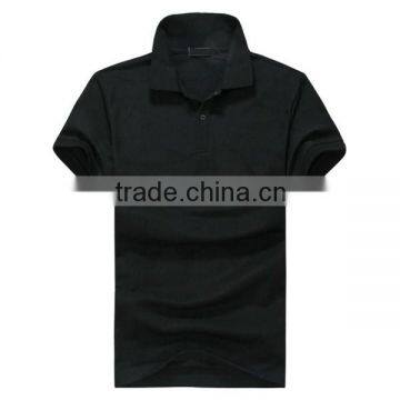 100% cotton black unisex polo shirt wholesale