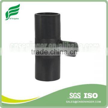HDPE water supply reducing tee irrigation pipe and fitting (PE100 PE80)