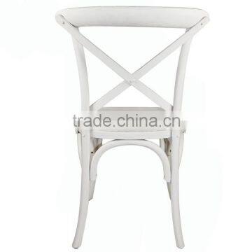 Wooden Antique Cross Back Dining Chair/Wedding Chair/white Chair photo-3