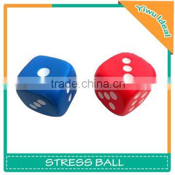 Factory Supply PU Foam Anti Cube Dice Stress Ball