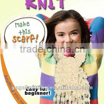 Learn to knit kit fancy scarf