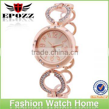 Ladies Elegance Alloy Bracelet Watch With Diamonds