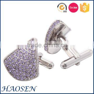 2015 New Arrival Rose Gold Plated Jewelry Crystal Cufflinks photo-3