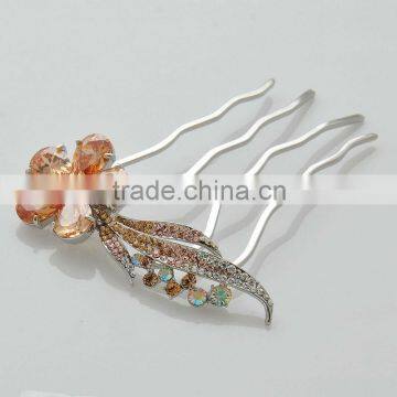 High quality cubic zirconia bridal hair combs