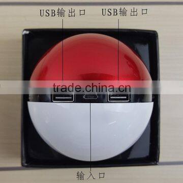 2016 New Arrival Pokeball Power Bank For Mobile Phone 10000mah Pokemon Power Bank photo-3