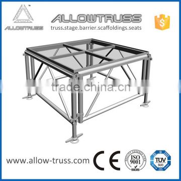 Portable assemble aluminium glass/wedding /LED /transparent stage