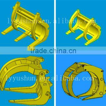 China OEM SDLG 4 Ton Wheel Loader Optional Equipment Quick-Change Log Grapple (1814*1619mm) For SDLG LG946L