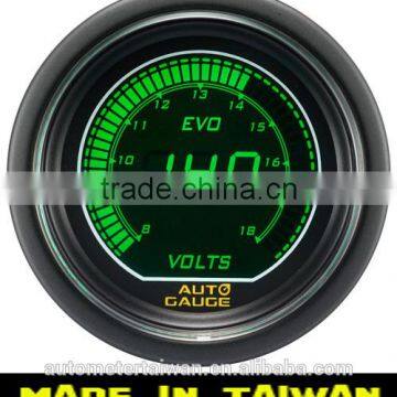 52mm Green / White LCD Volt Auto Gauge Car Digital Voltmeter/ Volt Auto Gauge