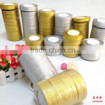 Fancy high quality golden/silver ribbons in stock