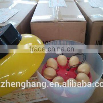 High Hatching Rate Best Selling ZH-8 Egg Incubator for Sale, Dual Power Incubator Mini