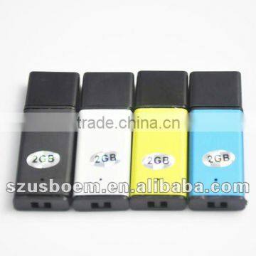 colorful plastic usb with printing logo 1-4 colors