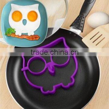 Creative Silicone Owl Shape Silicone Egg Poacher Silicone Egg Fried Rings