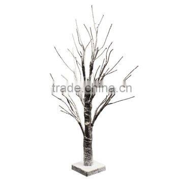 Table Top Decoration 4.5v 24LEDs 24 Inch Snow Covered Lighted Tree