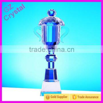 Cheap clear crystal glass trophy