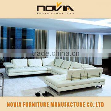 Hot sale good quality corner dubai furniture latest sofa design with stainless steel 705