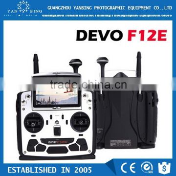 Walkera DEVO F12E Perfect FPV 12CH RC Transimitter with 5in LCD Screen Mode 2 Support 2.4GHz/5.8G 32CH Telemetry