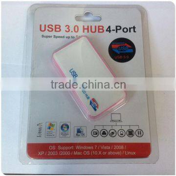 High quality USB 3.0 por hub with USB 3.0 cable For Computer Laptop tablet PC