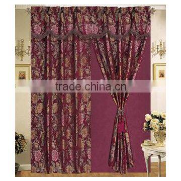 Yarn-Dyed Jacquard Curtain with Lining