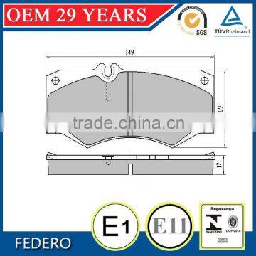 The biggest brake pads manufacturer with OE quality for MERCEDES SUV