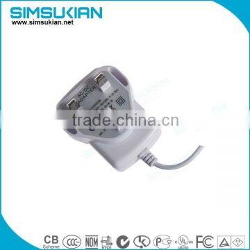DC Output Type and Plug In Connection 5v1.6a ac/dc power adapter