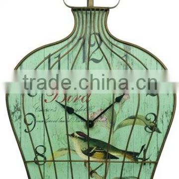 Vase Design Decorative Metal Desk Clock For Promotion