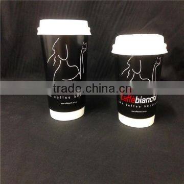 wholesale China supplier cheap price for single wall paper coffee cups with lids for all size