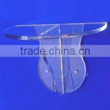 Transparent Acrylic slat-wall shelf