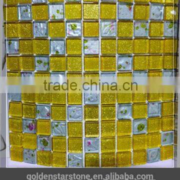 golden select glass mosaic wall tile made in China