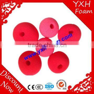 round eco-friendly original sponge clown nose for Halloween Masquerade Ball