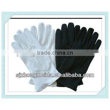 White Military Dress Ceremony Cotton Gloves Masonic Embroidered Glove